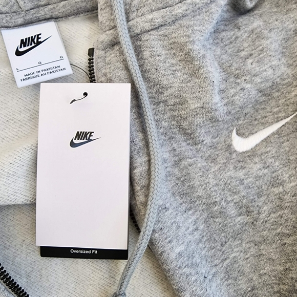 Nike Sportswear Phoenix FleeceOversized Full-Zip Drop Shoulder Longer Hoodie - Picture 13 of 15